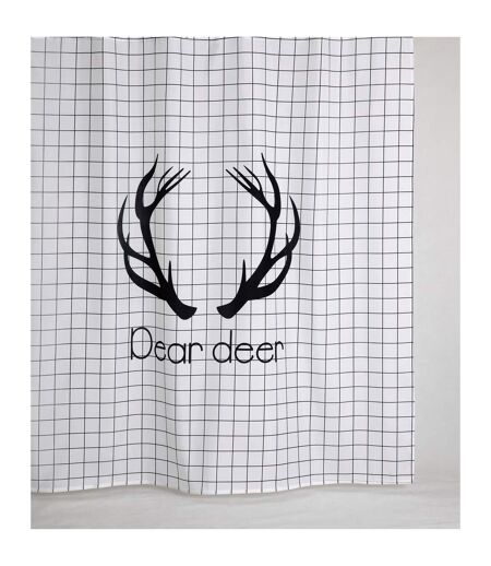 Rideau de douche design DEAR - 180 x 200 - Blanc