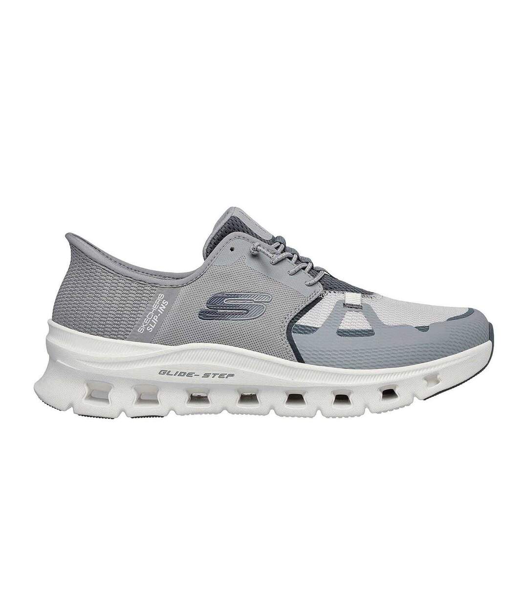 Mens Glide-step Pro Trainers Grey Charcoal Skechers-3