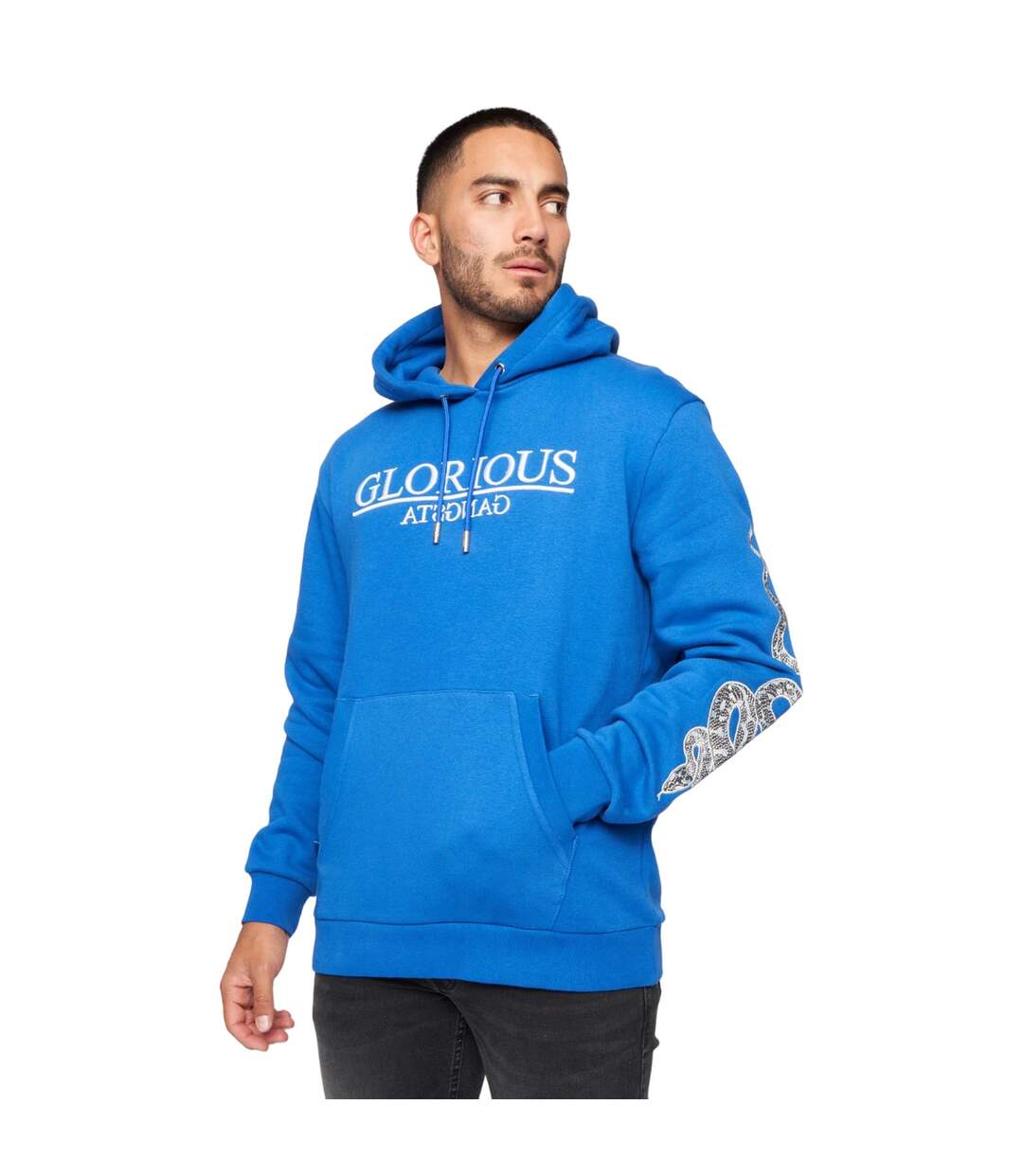 Mens pythonidae hoodie blue Glorious Gangsta