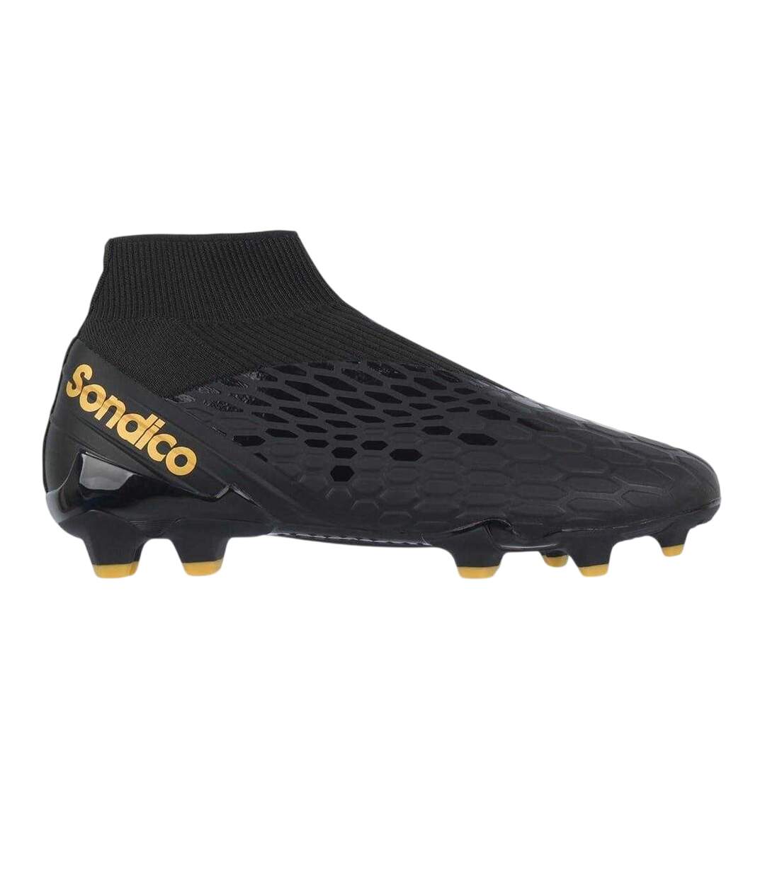 Chaussures De Foot Pour Terrain Ferme Motif/style Hexagone Blizzard Homme Noir Jaune Or Sondico-1