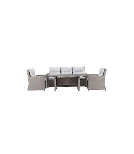 Salon de Jardin Brentwood 186cm Gris