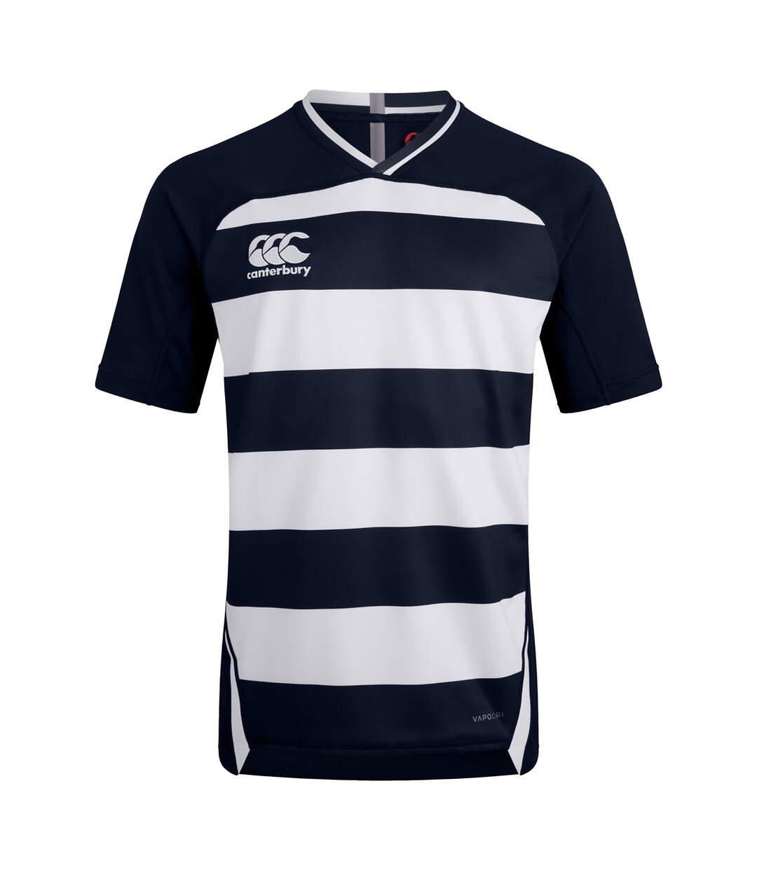 Mens Evader Hooped Vapodri Jersey Navy Canterbury-1