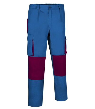 Pantalon de travail multipoches - Homme - DARKO - bleu roman et bordeaux