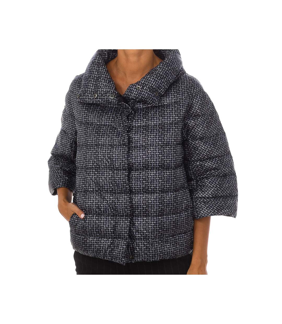 GLI FEVER I000067 women's high-neck padded coat-2