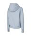 Sweat À Capuche Motif/style Uni Femme Bleu 4F-3
