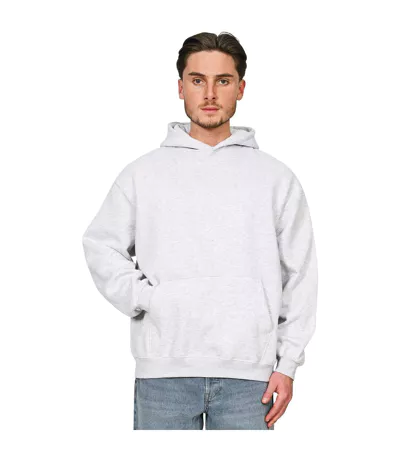 Sweat À Capuche Premium Adulte Gris Cendre Casual Classics