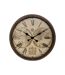 Horloge Murale Vintage Tomy 51cm Noir & Naturel