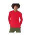 T-shirt Manches Longues #e190 Homme Rouge B&C-1