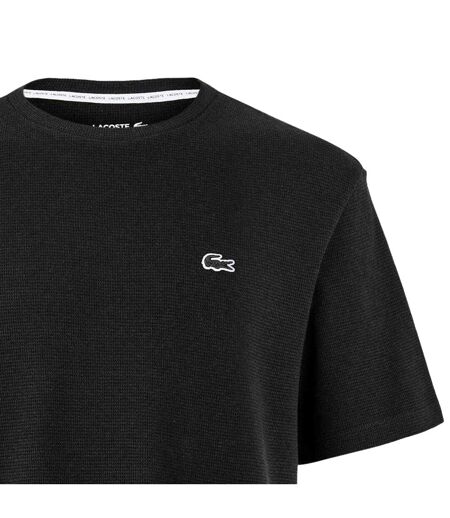 T-shirt Motif/style Quadrillage Homme Noir Lacoste