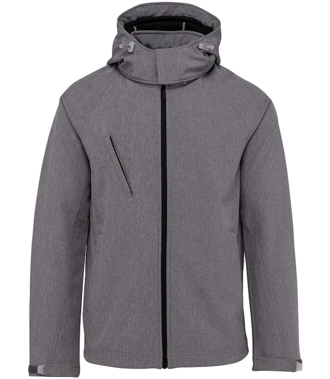 Veste softshell à capuche amovible - Homme - K413 - gris merle-2