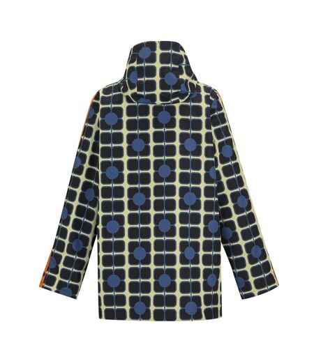 Womens/ladies Orla Kiely Mid Length Waterproof Jacket Navy Regatta