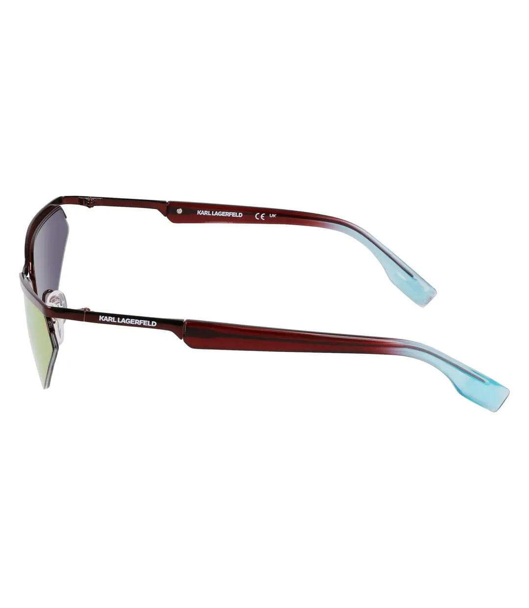Lunettes De Soleil Motif/style Miroir Adulte Taille Unique Bordeaux Karl Lagerfeld-3
