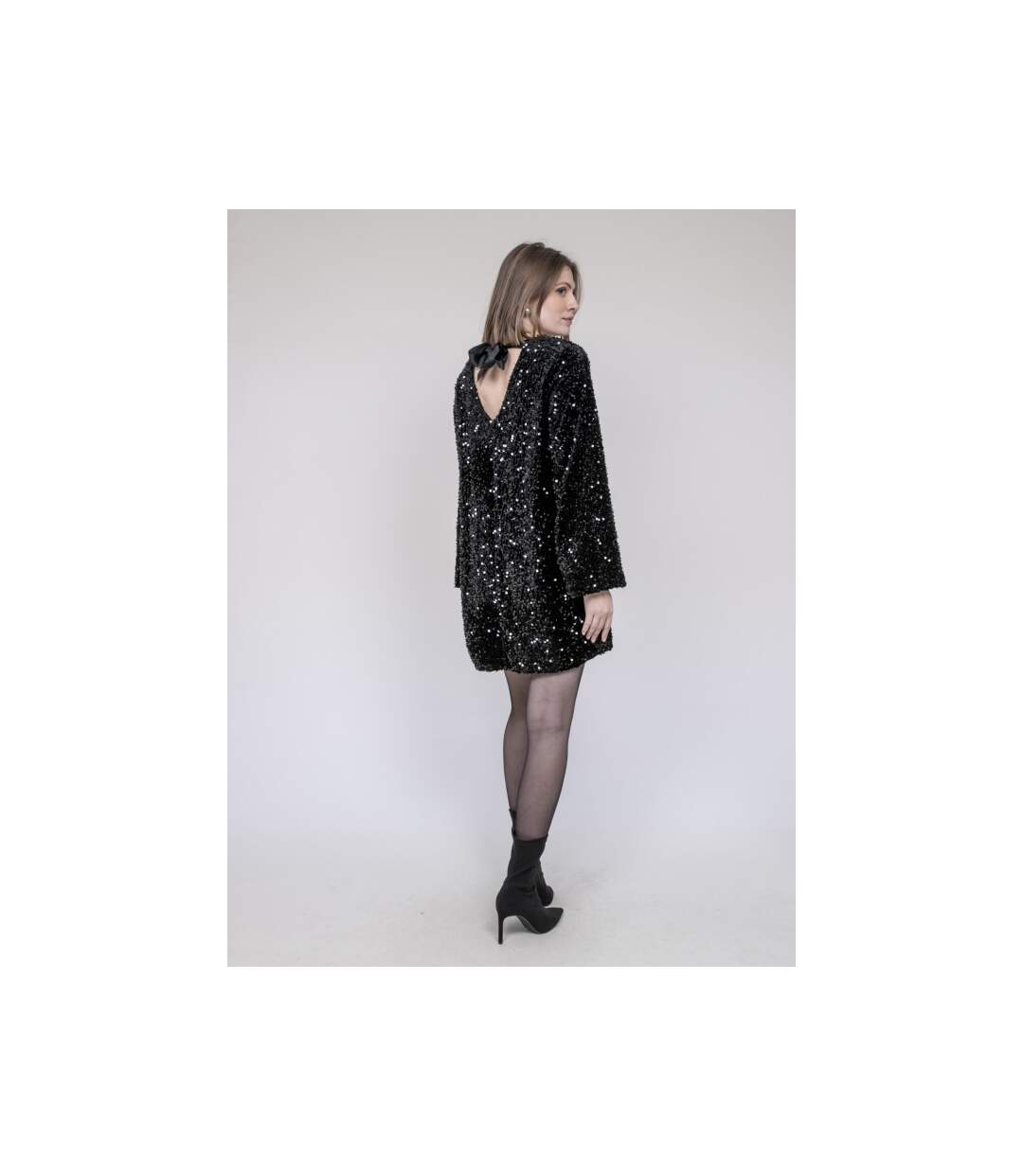 Robe courte à sequins INAZOE - Dona X Lisa-2