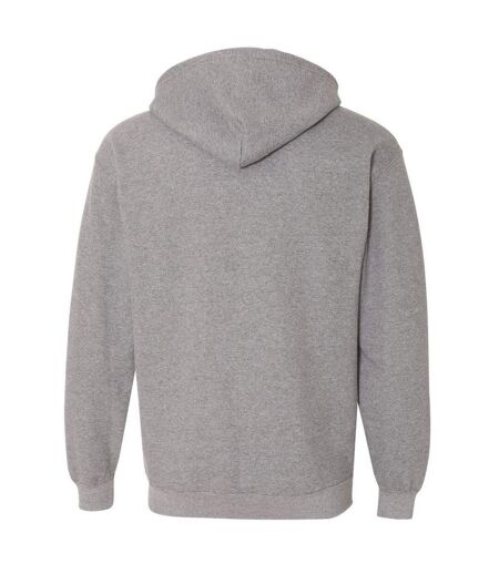 Gildan Heavy Blend Unisex Adult Full Zip Hooded Sweatshirt Top (Graphite Heather) - UTBC471