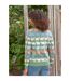 Womens/ladies Pastel Dolly Sheep Jumper Green WoolOvers-2