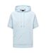 Mens Sealy 09 Hooded Short-sleeved Sweatshirt Light Blue Boss-1