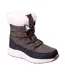 Womens/ladies Berra Waterproof Mid Cut Snow Boots Olive Anthracite Red Iguana-1