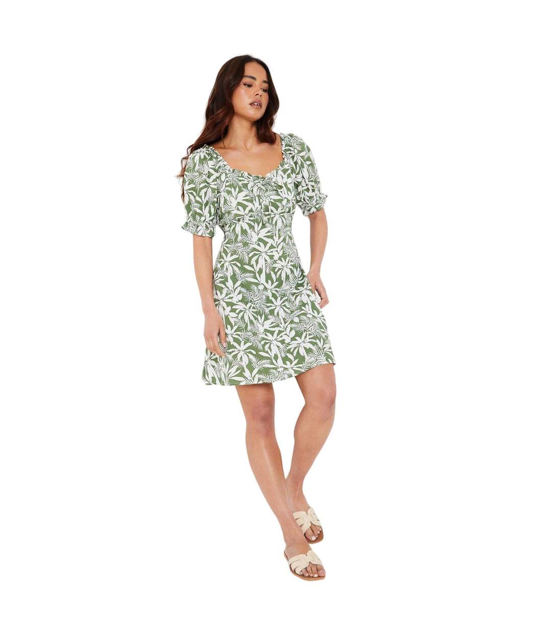 Mini robe femme vert Dorothy Perkins-4