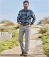 Zestaw 2 par niebieskich i szarych jeansów regular ze stretchem Atlas For Men