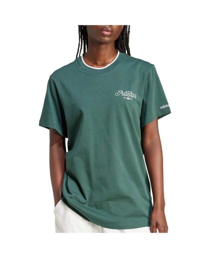 T-shirt vert femme adidas graphic tee - l