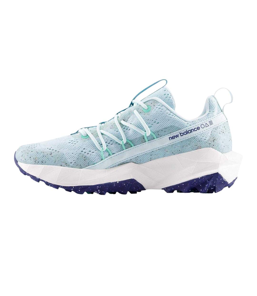 Womens/ladies Tektrel Geometric Trainers Blue New Balance-2