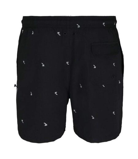 Short De Bain Motif/style Palmier Homme Noir Urban Classics