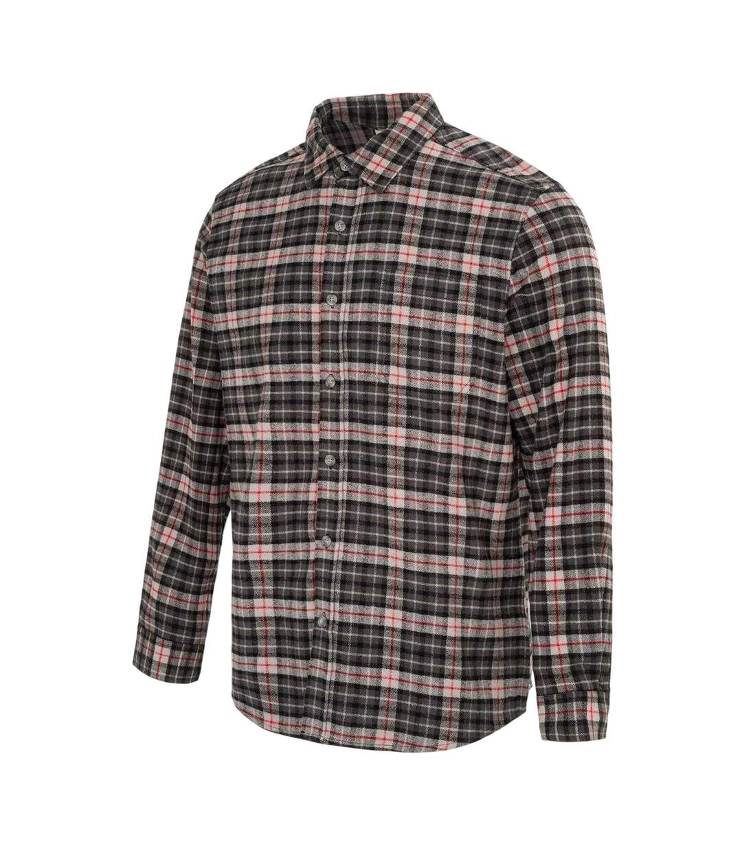 Mens Checkered Shirt Black Grey Firetrap-3
