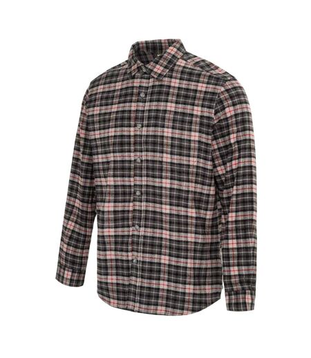 Mens Checkered Shirt Black Grey Firetrap