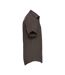 Chemise Manches Courtes Homme Chocolat Russell Collection-3