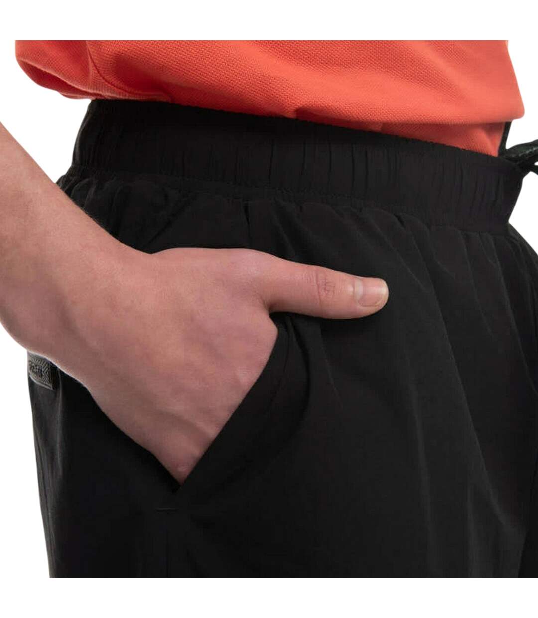 Mens Logo Swim Shorts Black Lacoste-4