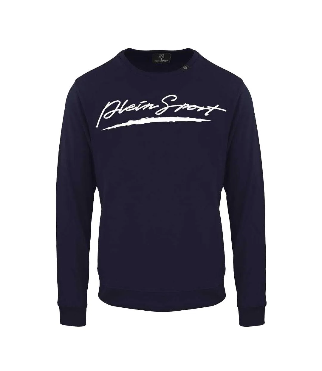 Unisex Adult Signature Logo Sweatshirt Navy Blue Plein Sport-1