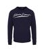 Unisex Adult Signature Logo Sweatshirt Navy Blue Plein Sport-1
