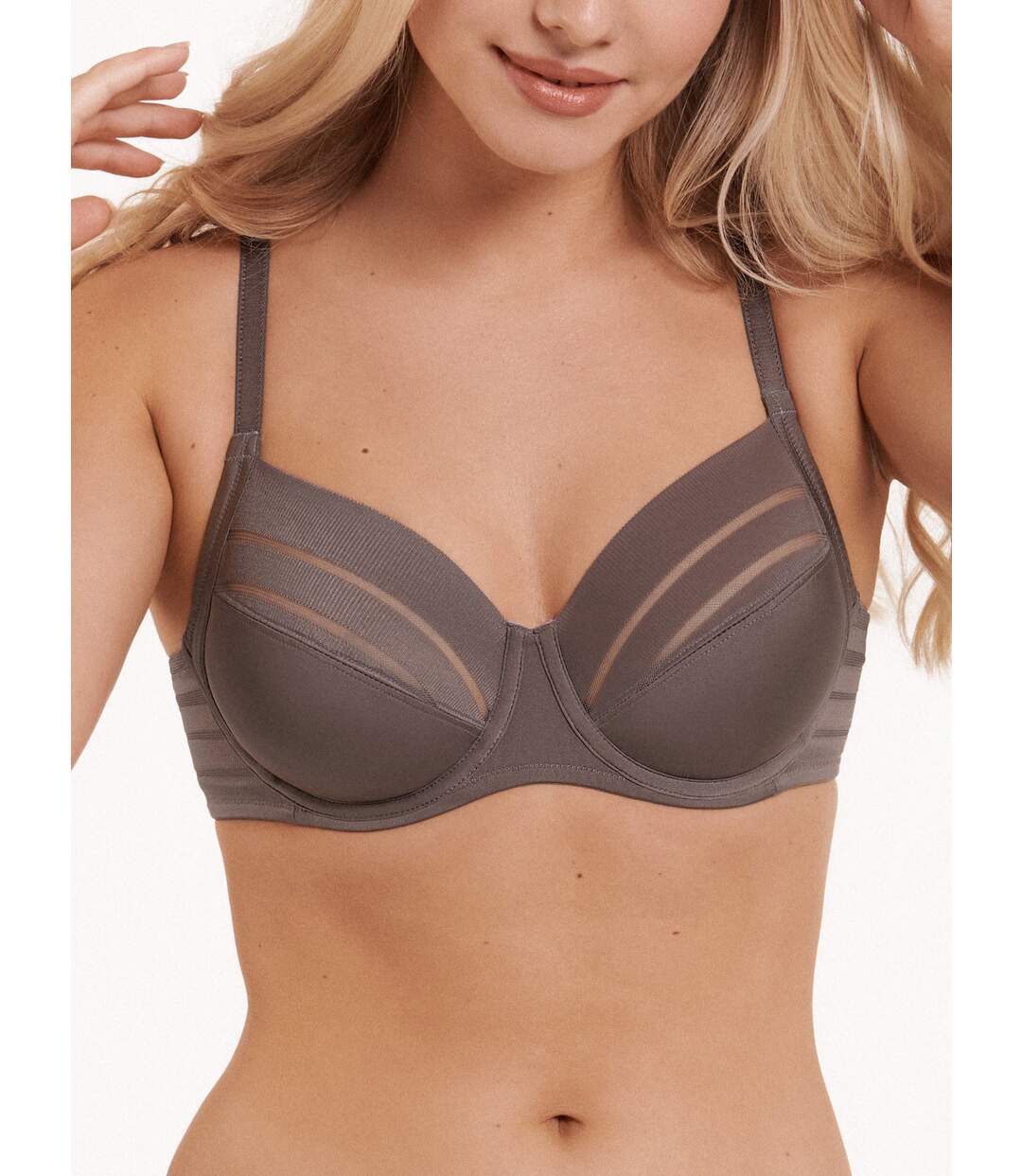 Soutien-gorge emboîtant Alegra marron bonnets B à E Lisca-1
