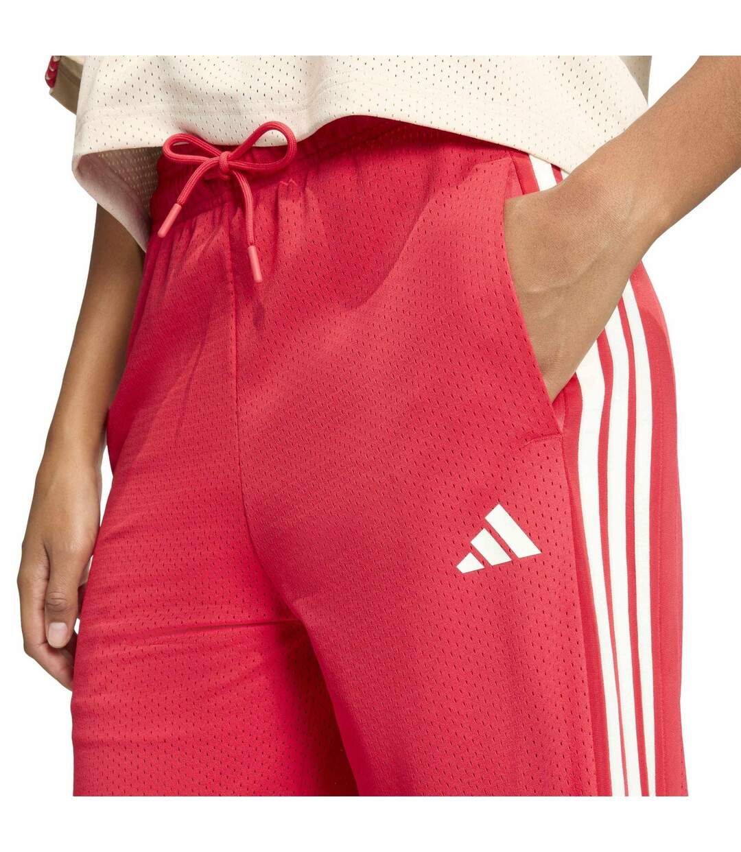 Pantalon De Survêtement Femme Rubis Blanc Adidas-4