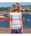 Womens/ladies Breton Top Multicoloured Lazy Jacks-1