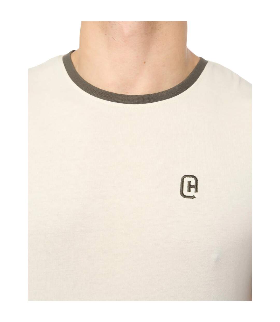 Mens Lamtopi T-shirt White Crosshatch-4