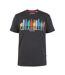 D555 Mens Hemford Skyline Marl Kingsize T-Shirt (Charcoal) - UTDC374