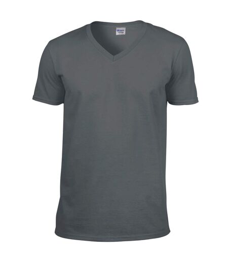 Gildan - T-shirt à manches courtes et col en V - Homme (Gris foncé) - UTBC490