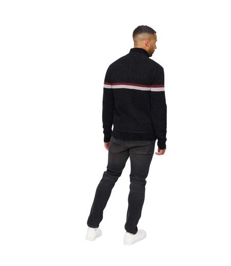 Pull Stampton Chenille Homme Noir Bewley & Ritch