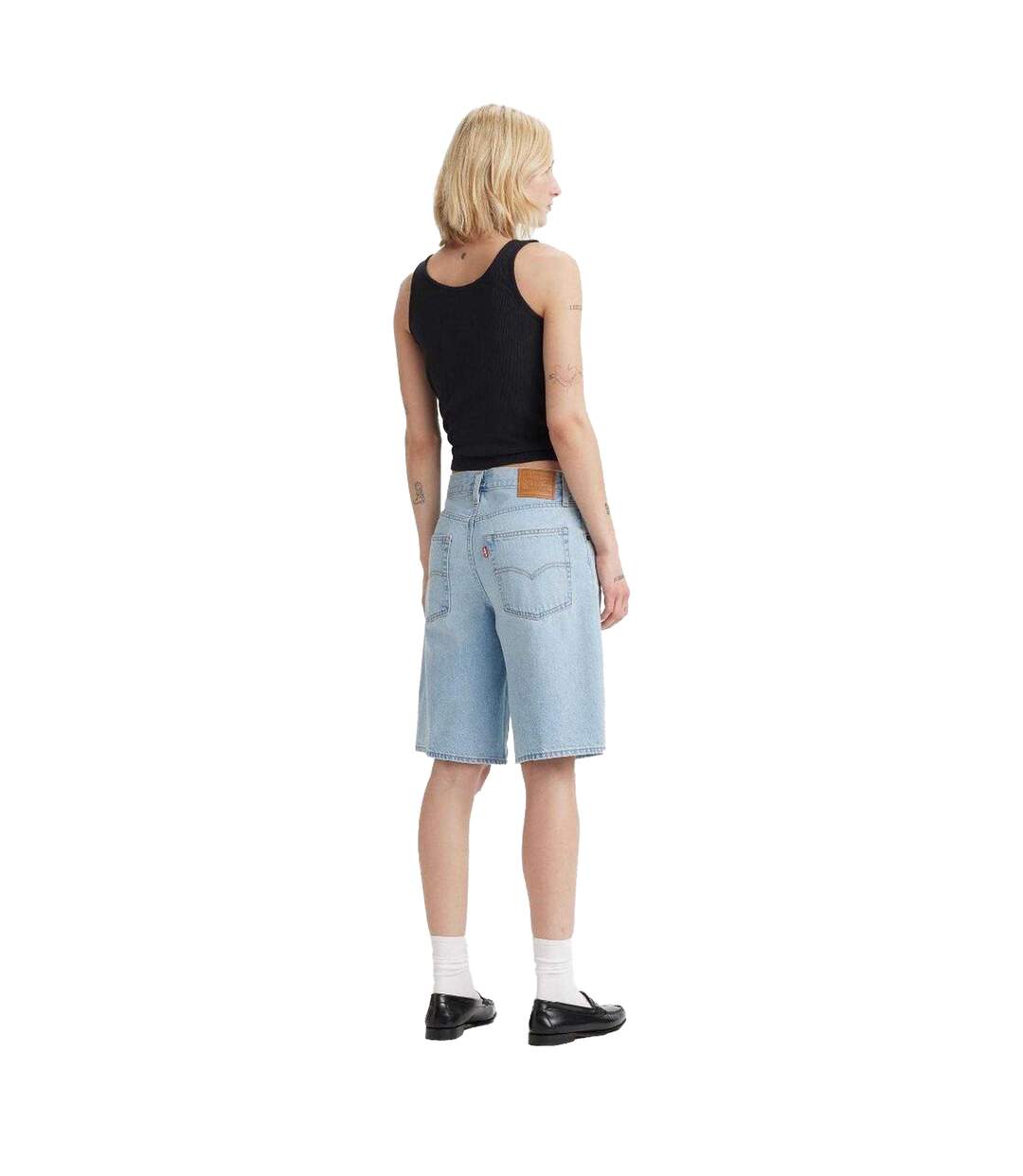 Short Femme Bleu Denim Levis-3