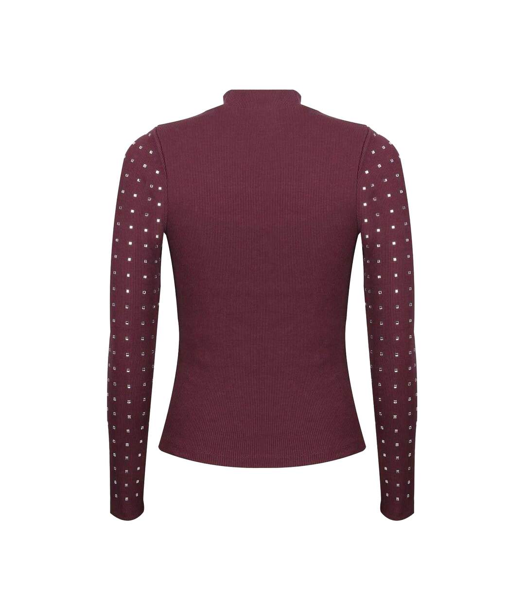 Womens/ladies Diamante Ribbed Track Top Fig Biba-2