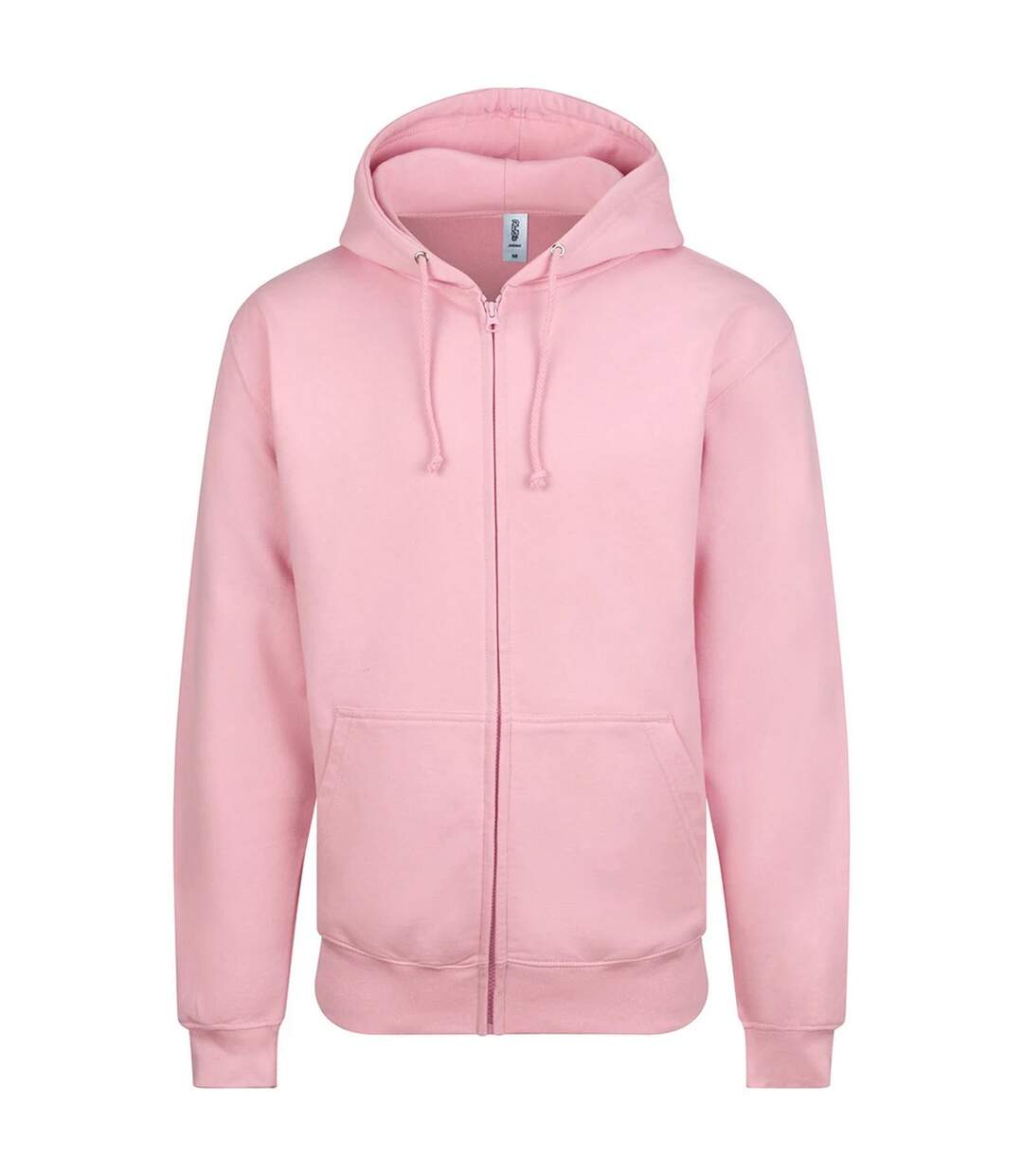 Veste À Capuche Motif/style Uni Homme Rose Clair Awdis-1