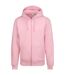 Veste À Capuche Motif/style Uni Homme Rose Clair Awdis-1