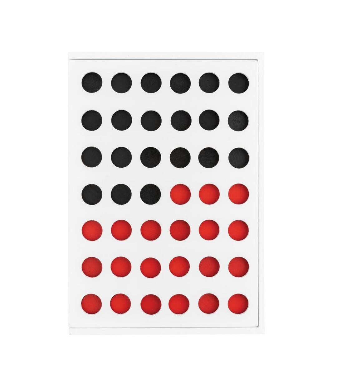 Connect four wooden board game one size white XD Collection-1
