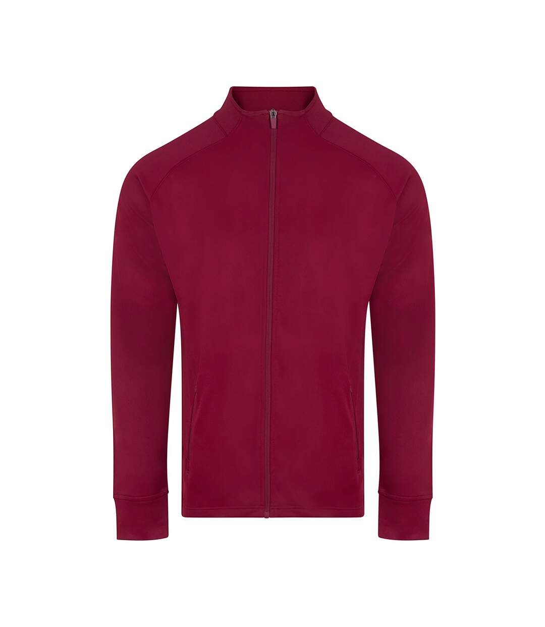 Unisex Adult Knitted Tracksuit Top Burgundy Finden & Hales-1