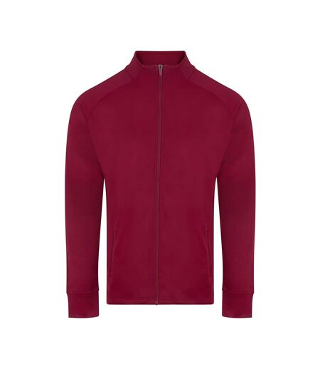 Unisex Adult Knitted Tracksuit Top Burgundy Finden & Hales