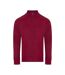 Unisex Adult Knitted Tracksuit Top Burgundy Finden & Hales-1