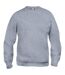 Sweat Basic Adulte Gris Chiné Clique-1