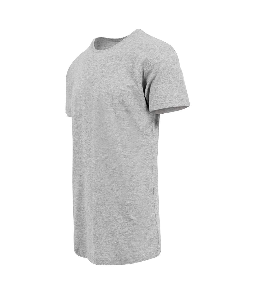 T-shirt long à manches courtes homme gris Build Your Brand