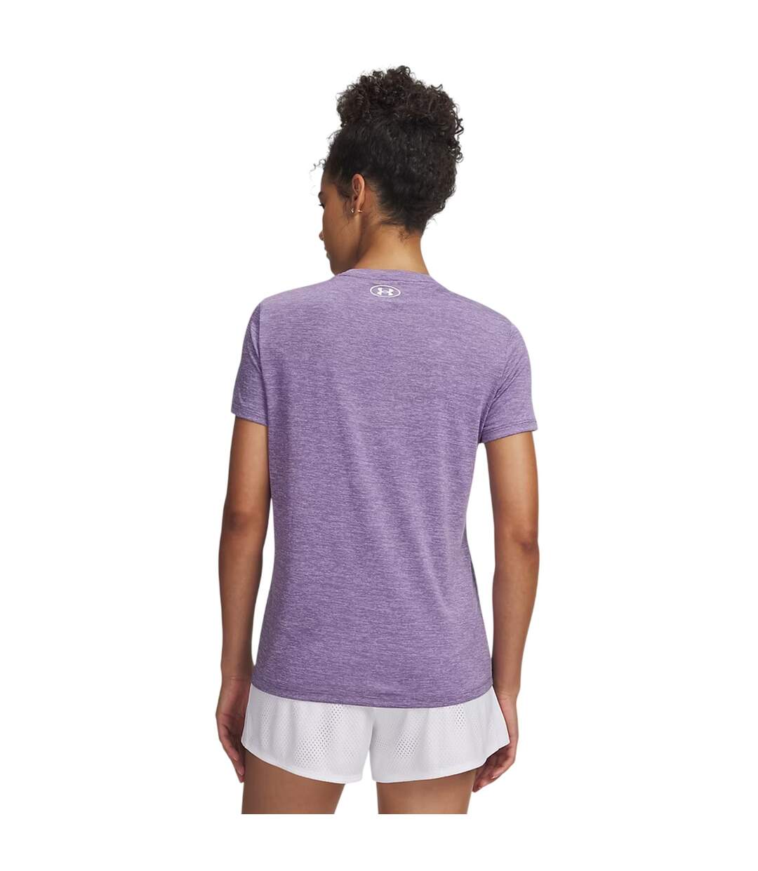 Womens/ladies Twist Short-sleeved T-shirt Purple Under Armour-3
